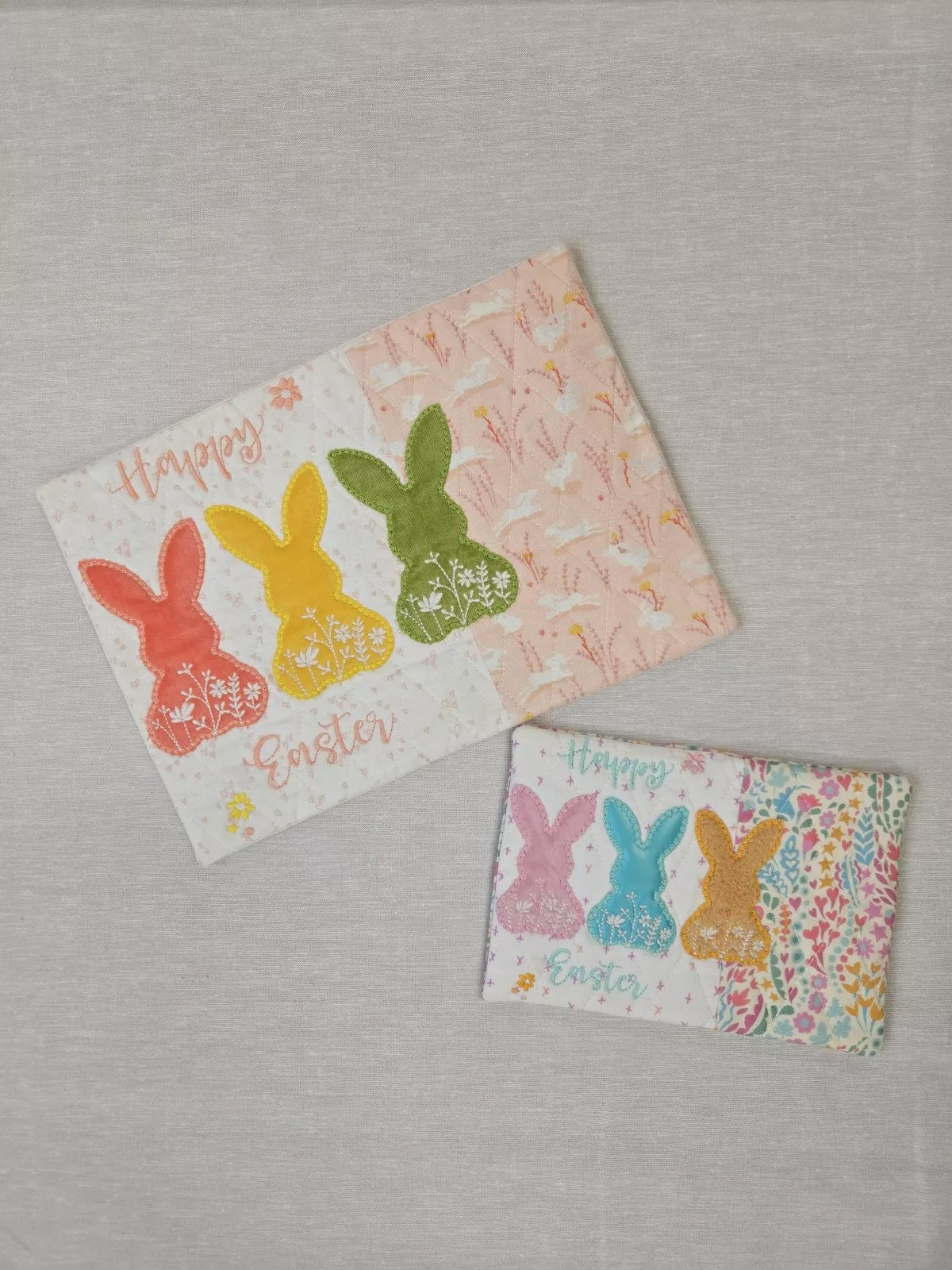 bunny-silhouette-mug-rug-sample-large-kimberbell-sample-sale "Bunny Silhouette" Mug Rug Sample/Large (Kimberbell)(Sample Sale)