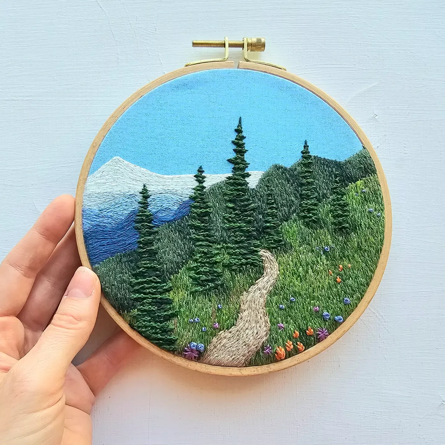 happy-trails-landscape-embroidery-kit "Happy Trails" Landscape Embroidery Kit