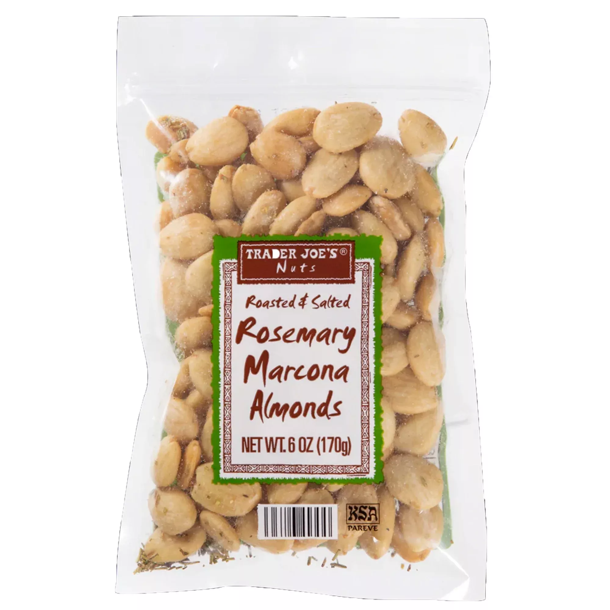 Trader Joe`s Roasted and Salted Marcona Almonds with Rosemary Net Wt.